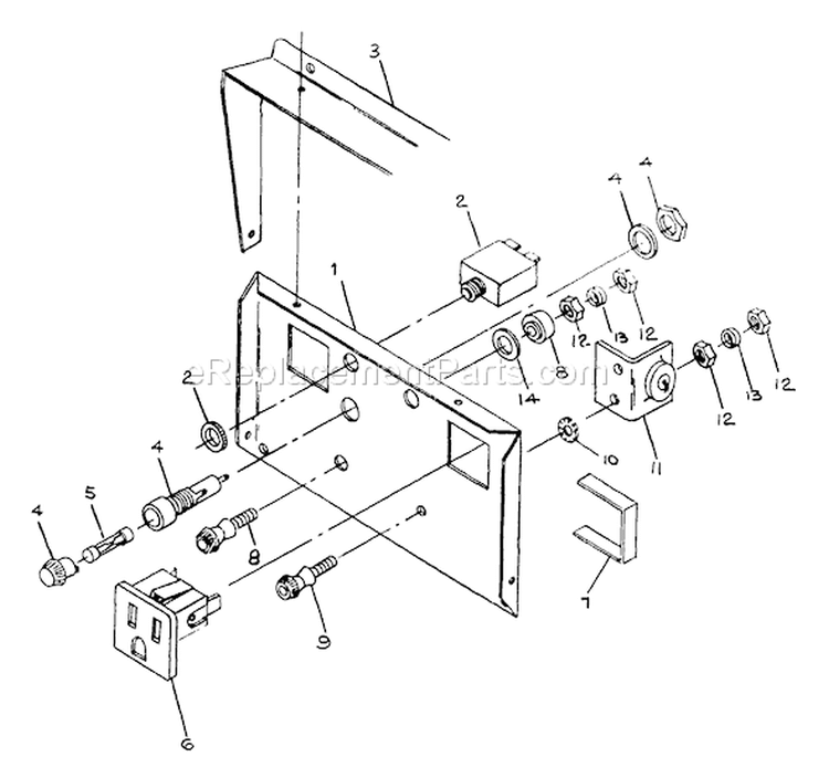 Page A Diagram and Parts List for 8749-0  Briggs and Stratton Generator